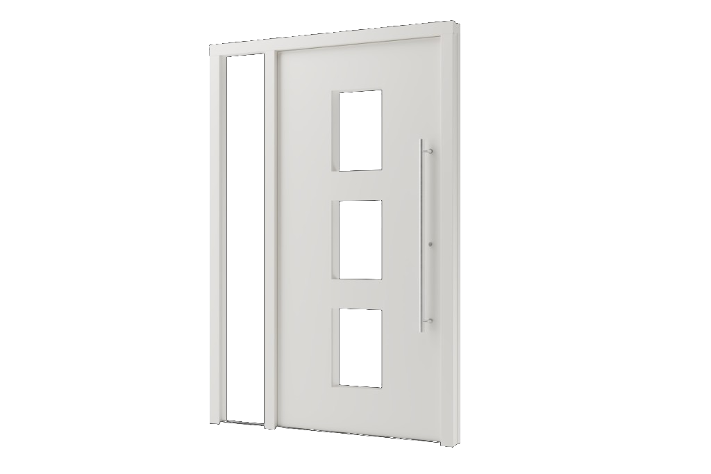 Front door with side light